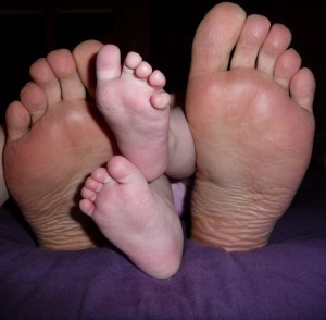 Daddy-Daughter Feet