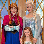 Our Daughter with Anna and Elsa of Disney's Frozen